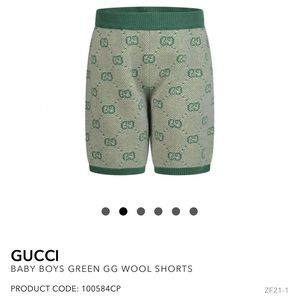 Gucci Baby Boy Wool Shorts